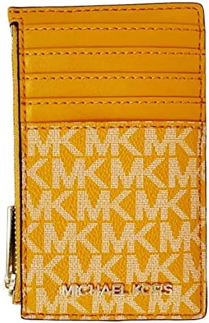 Michael Kors Jet Set Travel Medium Top Zip Card Case Wallet Honeycomb Coin Pouch Michael Kors