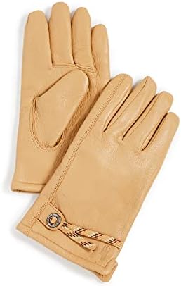 POLO RALPH LAUREN Men's Knit Lined Full Grain Leather Gloves, Honey, Tan, M Polo Ralph Lauren