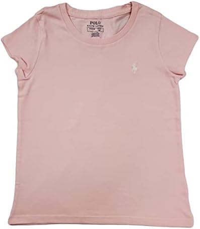 Ralph Lauren Polo Girls Crewneck T-Shirt (3/3T, Baby Pink (White Pony)) Polo Ralph Lauren