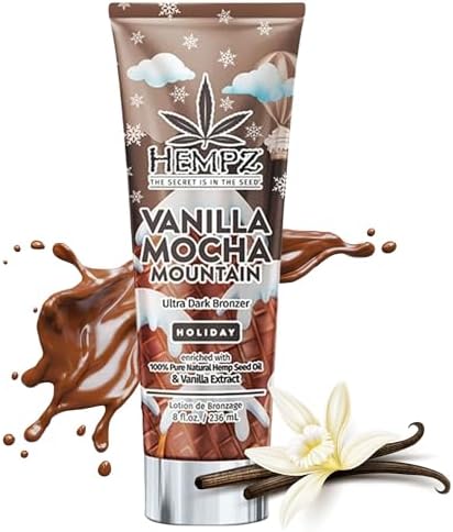 Hempz Vanilla Mocha Mountain Ultra Dark Bronzer 8.5oz Holiday Limited edition Hempz