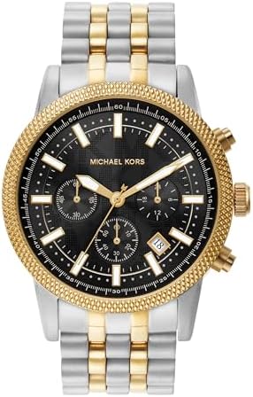 Michael Kors Hutton Chronograph Two-Tone Stainless Steel Watch (Model: MK8954) Michael Kors