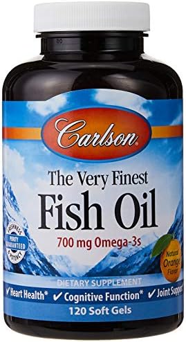 Carlson The Very Finest Fish Oil Orange 120 + 30 Softgels, 700 mg (May be Chewed) Carlson