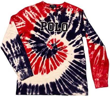 Polo Ralph Lauren Youth Tie Dye Crewneck Sweatshirt Magic Fleece Americana Polo Shirt (as1, alpha, x_l, regular, regular) Multicolor Polo Ralph Lauren