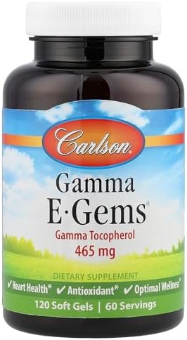 Carlson Labs Gamma E-Gems, Gamma Tocopherol, 465 mg, 120 Softgels Carlson