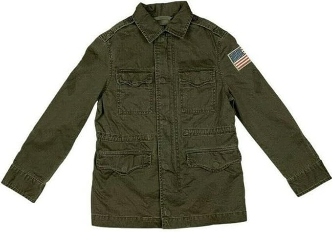 POLO RALPH LAUREN Boy's Military Jacket Coat USA Flag (2T, Military) Polo Ralph Lauren