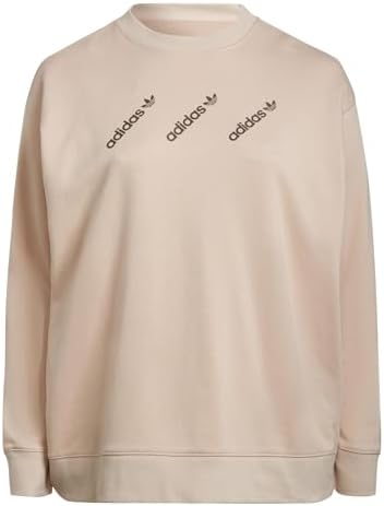 adidas Originals Womens Crew Sweatshirt Plus Size - Halo Blush & True Pink adidas Originals