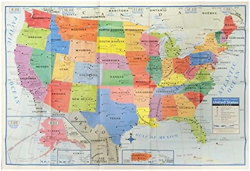 Kappa HJ84345 United States Wall Map USA Poster, Home/School/Office Kappa