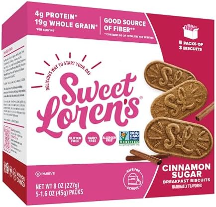 Sweet Loren's Gluten Free & Vegan Cinnamon Sugar Breakfast Biscuits Ponlee