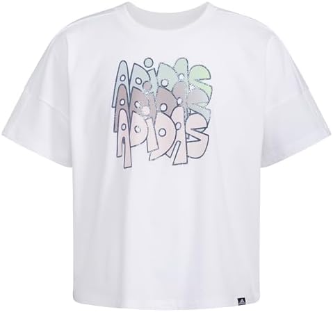 adidas Girls' Short Sleeve Tee T-Shirt Adidas