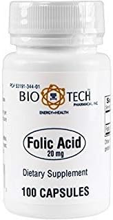 BioTech Pharmacal - Folic Acid (20mg) - 100 Count (FFP) BioTechUSA