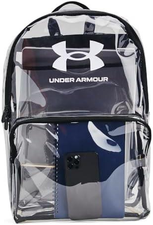 Under Armour Unisex-Adult Loudon Clear Backpack, (960) Clear/Black/White, One Size Fits Most Under Armour