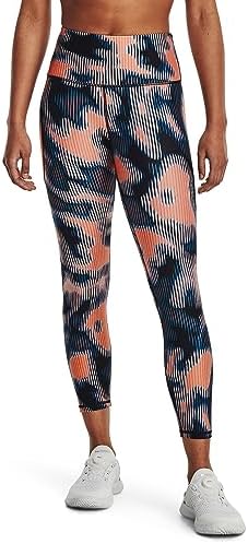 Under Armour Womens HeatGear No-Slip Waistband Printed Ankle Leggings - Sweat Wicking LG Under Armour