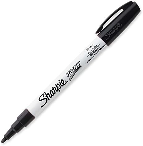 Sharpie - Fine Point Paint Marker [Set of 3], Black, Permanent, Quick drying Sharpie