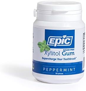 Epic Gum - Aspartame Free 100% Xylitol Chewing Gum - Sugar Free Bubblegum Flavored Gum, 50 Pieces (Pack of 1) Epic