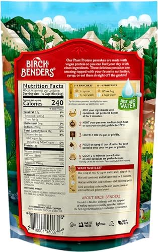 Birch Benders Plant Protein Pancake & Waffle Mix, 14 OZ Birch Benders