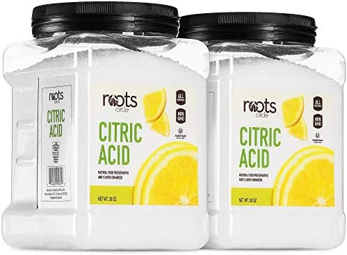 Roots Circle All-Natural Citric Acid | 1 Pack - 1.87 Pounds | Kosher for Passover | Food-Grade Flavor Enhancer, Household Cleaner & Preservative | for Skincare, Cooking, Baking, Bath Bombs Roots Circle