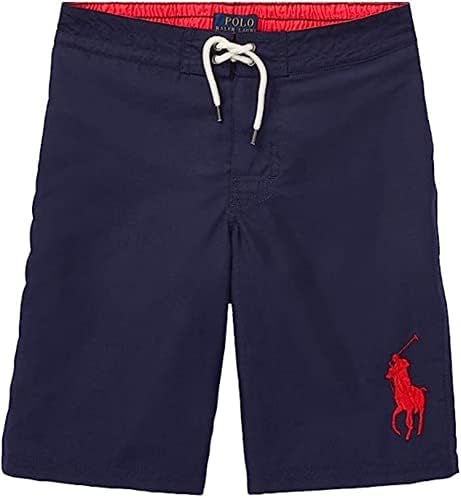 POLO RALPH LAUREN Boys Big Pony Swim Trunks Little Kids Size 5 Navy Blue Polo Ralph Lauren