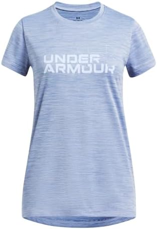 Under Armour Girls' Tech Twist Wordmark Logo Short Sleeve T Shirt Under Armour