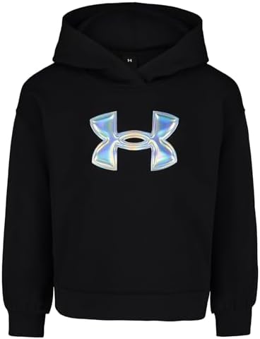 Under Armour UA RIVAL APPLIQUE HOODIE, Black - Pearl Logo, 3T Under Armour