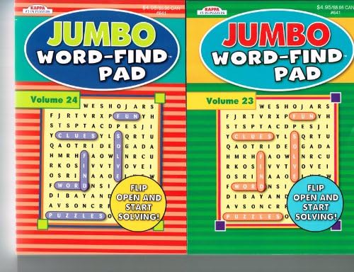 Jumbo Word-Find Pad Set of 2 (See Seller Comments for Volumes) by Kappa Kappa