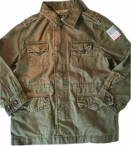 POLO RALPH LAUREN Boy's Military Jacket Coat USA Flag (6T, Military) Polo Ralph Lauren