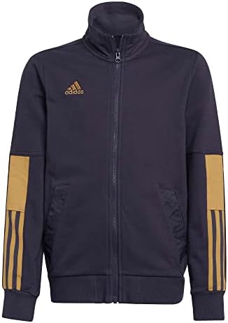 Классическая толстовка adidas Tiro для мальчиков с 3-полосками и высоким воротником, универсальный спортивный стиль Adidas