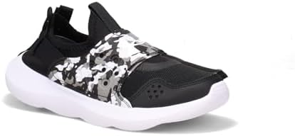 Under Armour Runplay Camo Boys Shoes Size 6, Color: Black/White Under Armour