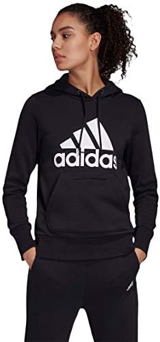 adidas Women's Badge of Sport Overhead Fleece Hoodie Adidas