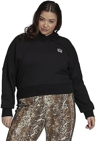 adidas Originals Womens Plus Size Cropped Hoodie adidas Originals