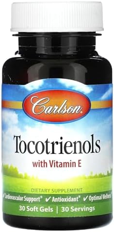 Carlson Labs Tocotrienols With Natural Vitamin E, 30 Softgels Carlson