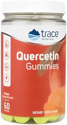 Trace Minerals Quercetin - Antioxidant Supplement Supports Immune & Cellular Health - Essential Nutrients Supplement Supports Mineral Absorption & Cardiovascular Health - Mango, 60 Gummies Trace Minerals