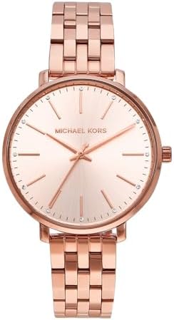 Michael Kors Pyper Three-Hand Rose Gold-Tone Stainless Steel Women's Watch (Model: MK3897) Michael Kors