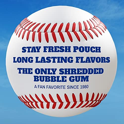 Big League Chew Big Rally Blue Raspberry Bubble Gum - Bold Blue Raspberry Blast | Perfect for Baseball Games, Teams, Concessions, Parties, and More | Pack of 12 Bags (2.12oz Each) Big League Chew