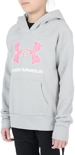 Girls' UA Rival Fleece Big Logo Print Fill Hoodie Under Armour