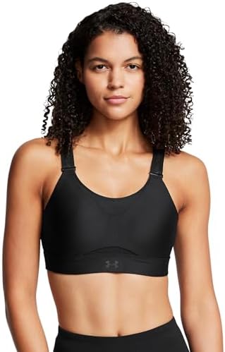 Under Armour Womens Infinity High Impact Sports Bra, (002) Black / / Black, Small D-DD Under Armour