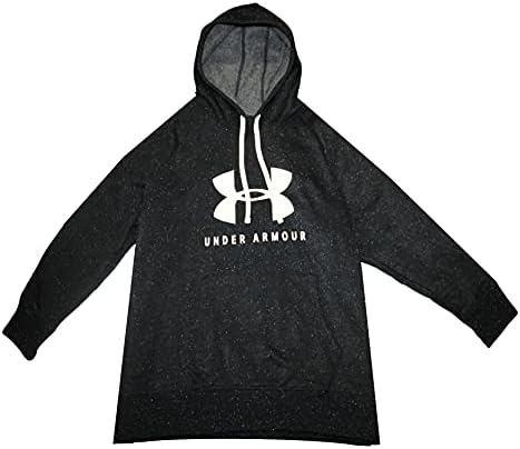 Under Armour Women's UA Rival Fleece Sportstyle Graphic Hoodie Pullover Big And Tall 1353781 (Black, 3X) Under Armour