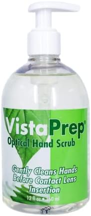 | Optical Hand Scrub | Pre-Insertion Hygiene Solution for Contact Lens Users (12 Fl Oz) Vista-Prep