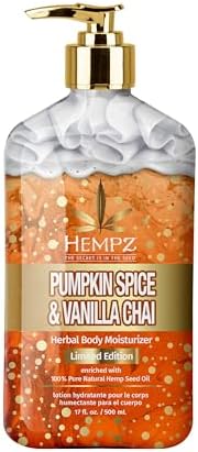 Hempz Limited Edition Mini Pumpkin Spice & Vanilla Chai Body Lotion, for men or women, vegan and gluten free, 2.25 oz Hempz