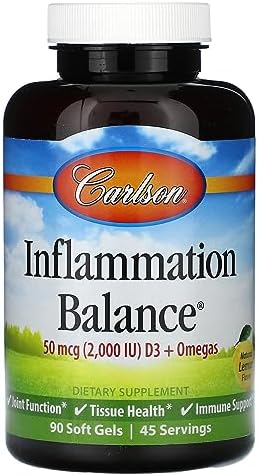 Carlson Labs Inflammation Balance Multi Nutrients, 90 Softgels Carlson