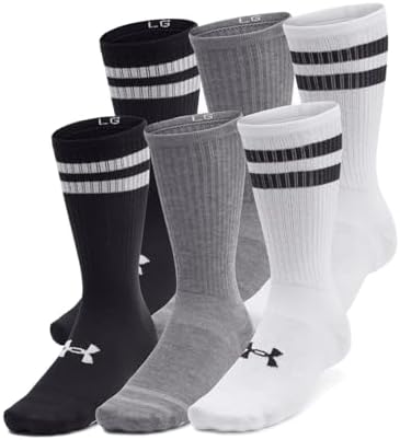 Under Armour Unisex Adult Essential Crew Socks (6 Pairs) Under Armour