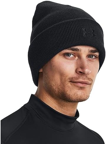 Under Armour Men's Tactical Halftime Cuff Beanie, (001) Black / / Black, One Size Fits Most Under Armour