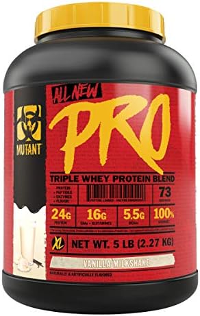 Mutant Pro – Triple Whey Protein Powder Supplement – Time-Released for Enhanced Amino Acid Absorption – Decadent Gourmet Flavors – 5 lbs – Rich Chocolate Mutant