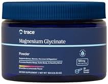 Trace Minerals Magnesium Glycinate 120mg - Powder Mix to Support Digestive Health - Aid Sleep & Muscle Relaxation - Highly-Absorbable Magnesium Supplement - Mixed Berry Lemonade, 180g (60 Servings) Trace Minerals