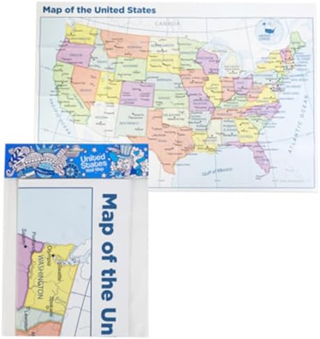 Kappa Mapping Company United States Poster Size Wall Map 40 x 28 with Cities (1 Map) Kappa