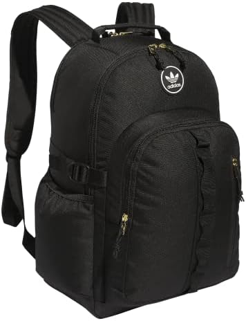 adidas Originals Trefoil Patch Backpack, Black, One Size Adidas