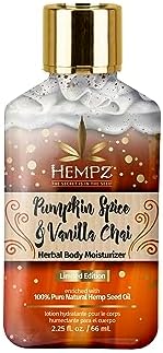 Limited Edition Apple Cider & Nutmeg Herbal Moisturizing Body Lotion (2.25 Oz) – Mini Fall Scented Body Lotion for Women or Men with Dry or Sensitive Skin - Hydrating Moisturizer for Daily Radiance Hempz