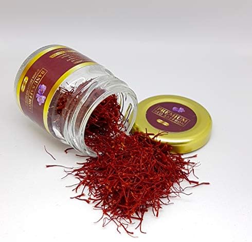 Organic Saffron - Banu Saffron Award Winning all Red Certified Organic Saffron Threads - 1 Gram (0.035 Ounce) banu saffron