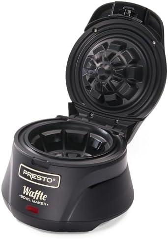 Presto 03500 Belgian Waffle Bowl Maker,Black, 9.3 x 8.25 x 5.25 inches Presto