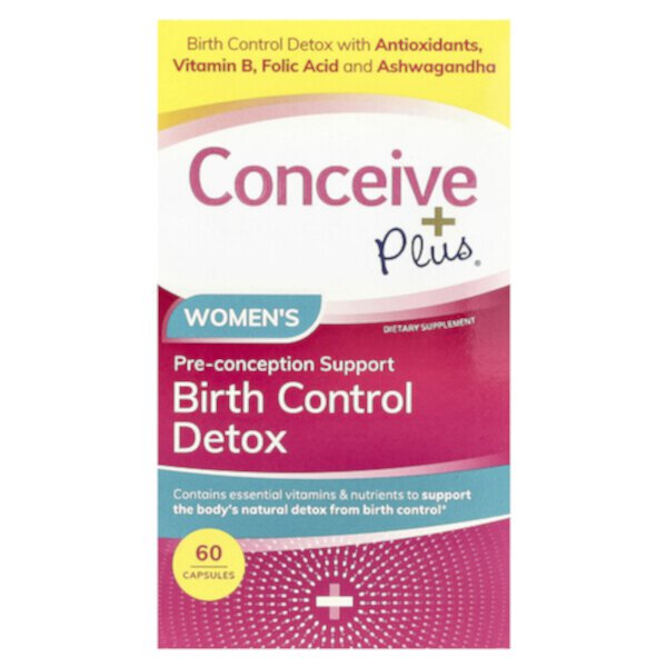 Women's Birth Control Detox, 60 Capsules Conceive Plus