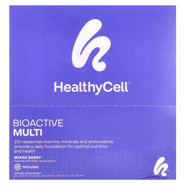 Bioactive Multi, Mixed Berry, 30 Gel Packs, 0.84 fl oz (25 ml) Each Healthycell